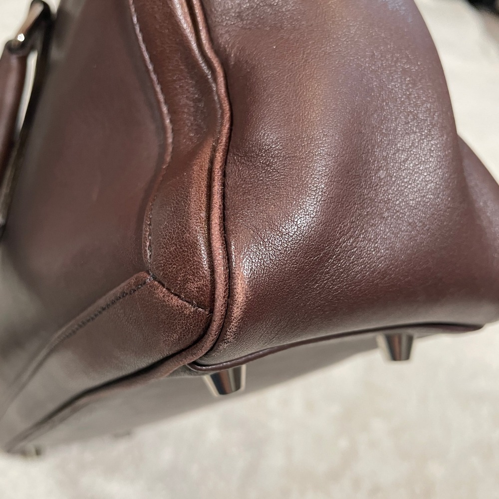 Vintage Coach Bonnie Legacy Handbag Satchel Dark Brown Leather 2001 Y2K - Picture 10 of 15